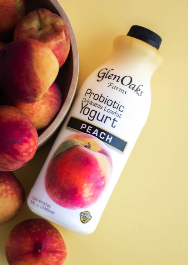 Glen Oaks Farms Probiotic Drinkable Yogurt Peach - GlenOaks Farms